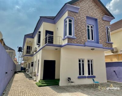 3 Bedroom Fully Detached Party House for Shortlet(purple House) in Lekki Phase 1, Lagos Nigeria