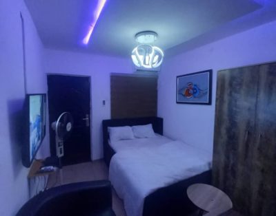 1 Bedroom Alluring Studio Apartment for Shortlet in Surulere, Lagos Nigeria