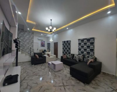 Luxury and Spacious 4 Bedroom Fully Serviced Terrace Short Let in Lekki, Lagos Nigeria