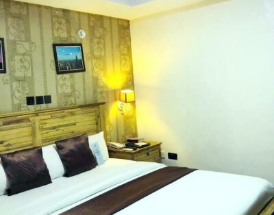 Double Deluxe Room in Villa Toscana Hotel in Lekki, Lagos, Nigeria