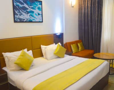 Diplomatic Room At Five Clover Inn Abijo GRA, behind Rainoil Filling Station, Lekki-Epe Expressway, Lagos.