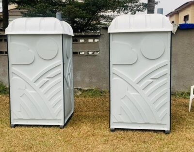 Standard Portable Mobile Toilet at Ijaiye Housing Estate, Agege