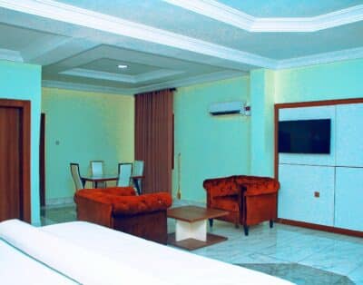 Diplomatic Suite Room in Top Rank Galaxy Hotel in Asaba
