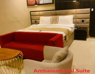 Ambassadorial Suite Room in The Willows Nest Hotel Ogbomoso (60k Deposit)