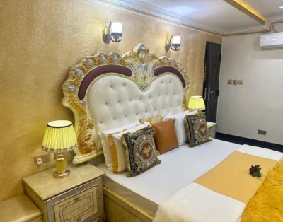 Luxury Golden Presidential self-contained apartment at Tobby Royal Suites in Ikeja